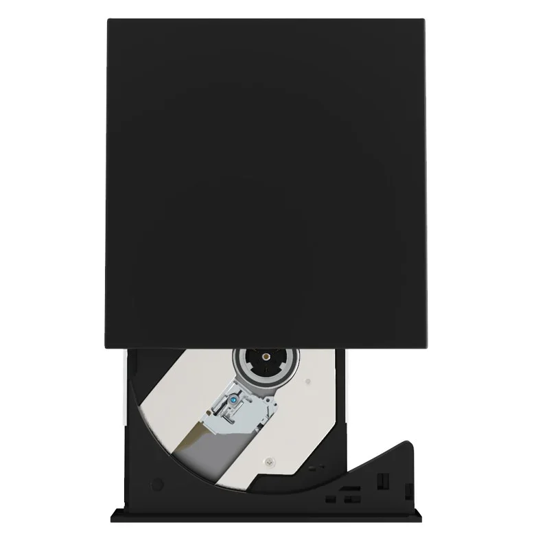 Внешний оптический привод USB 3.0 для компакт-дисков/DVD, проигрыватель компакт-дисков/DVD, записывающее устройство DVD с портами USB 3.0, устройство чтения карт для ноутбука ПК