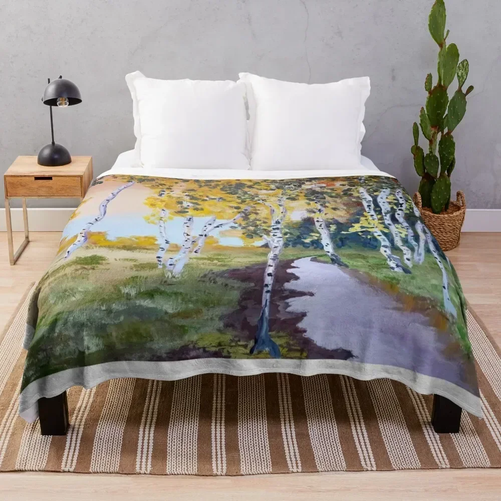 

The Birch Grove Throw Blanket Luxurious Soft Fuzzy Blanket for Sofa Bed