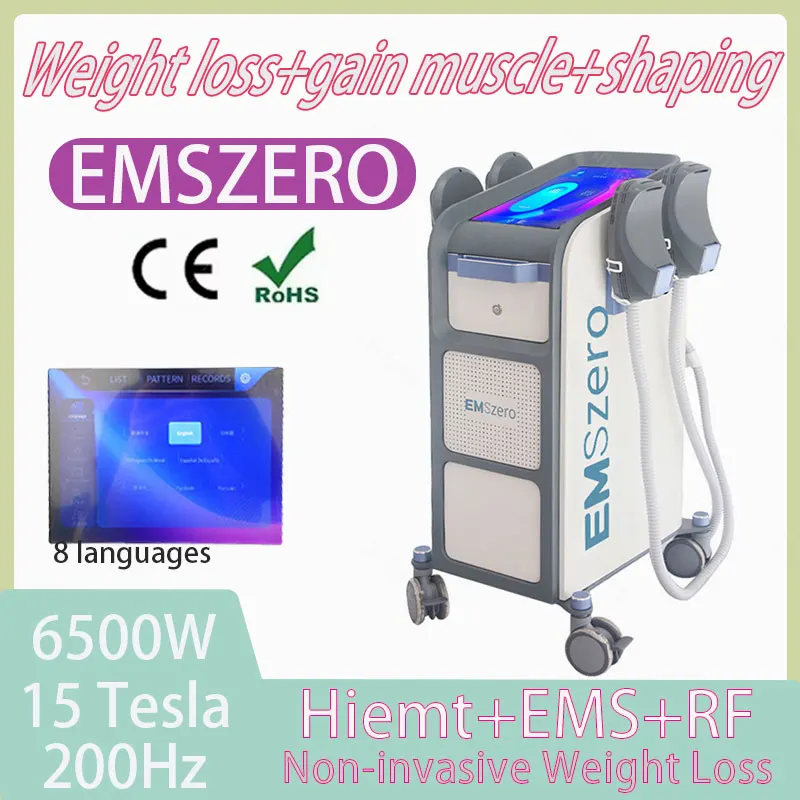 

2024 6500W high-power body shaping machine EMSZERO RF slimming and shaping muscle stimulation machine factory direct sales