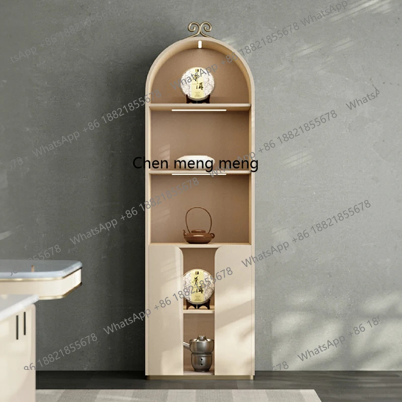 

Wine cabinet against the wall, guest restaurant storage room hall cabinet modern fashion, high-end Italian glass bookcase