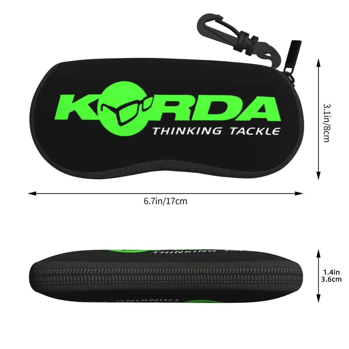 Custom Kordas Fishing Logo Glasses Case Stylish Fish Carp Fisherman Gift Shell Eyeglasses Case Sunglasses Box