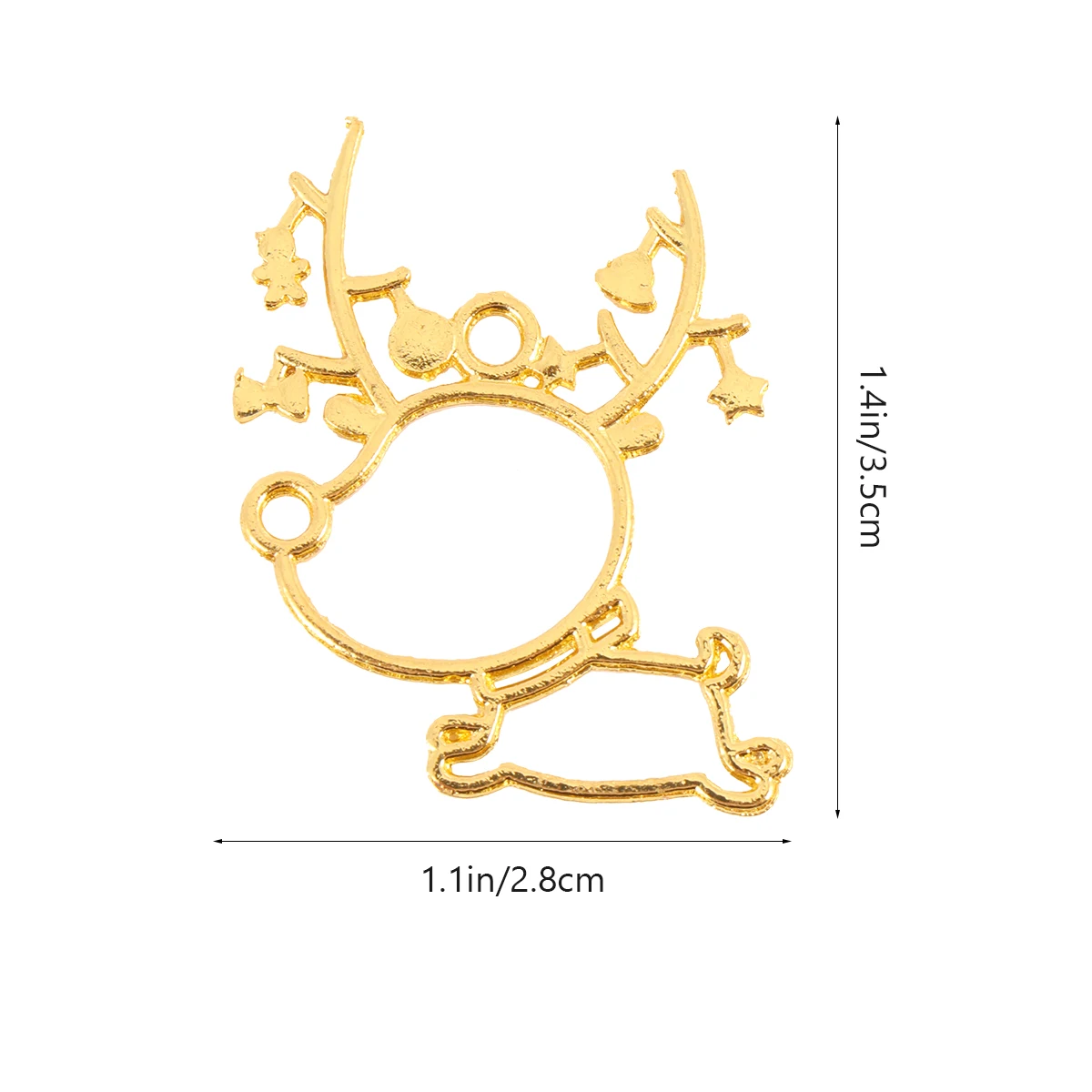 35Pcs Zinc Alloy Christmas Santa Mold DIY Crystal Drop Casting Mold Golden Jewelry Making Kit for Handmade Gifts