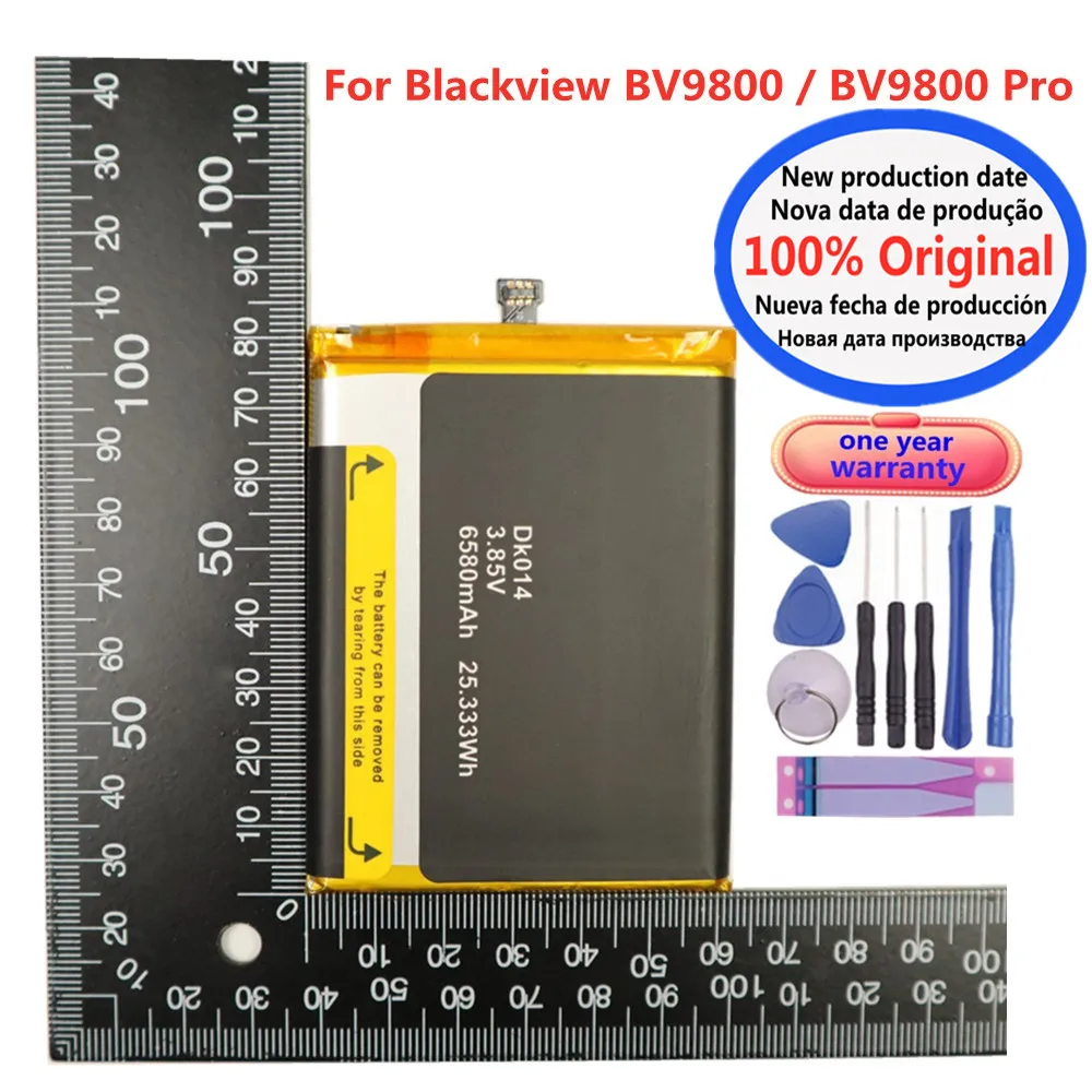 

DK014 Original BV9800 Battery For Blackview BV9800 / BV9800 Pro BV9800Pro 6580mAh High Quality Phone Batteria Fast Shipping