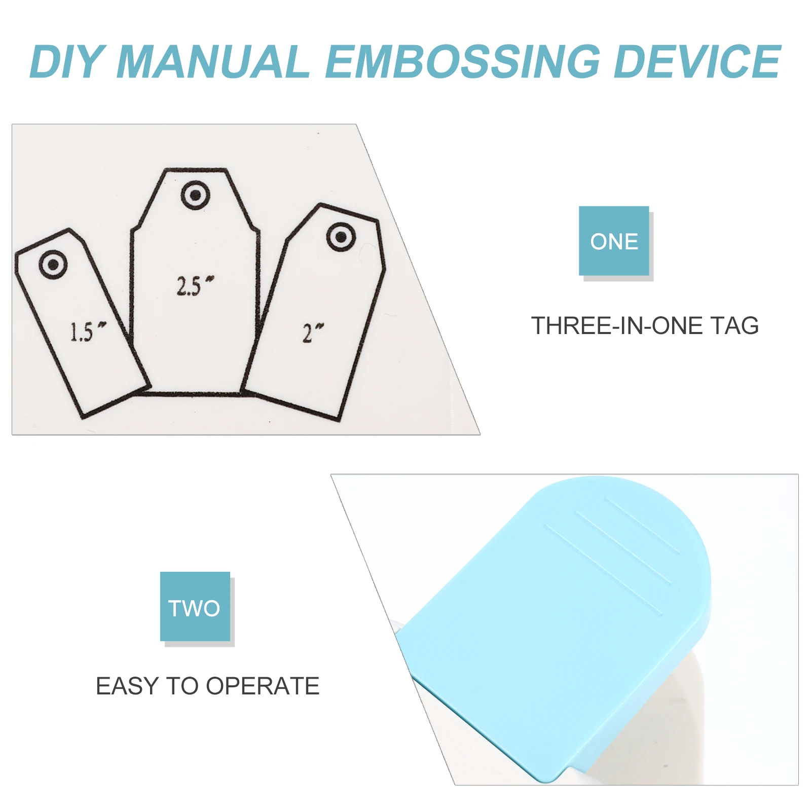 

3.8Cm 5.0Cm 6.4Cm Craft Punching Machine Tag Shape Lever Punch For Scrapbooking Diy Paper Crafting Art Supplies
