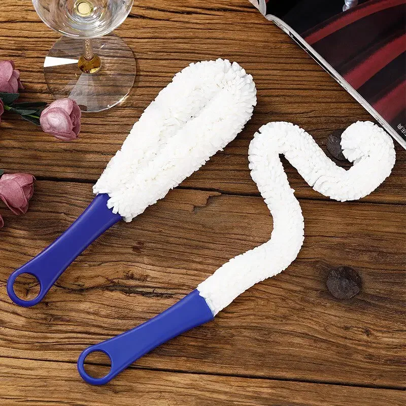 Flexible Bendable Wine Glass Brush Cleaner for Red Wine Glass Decanter Bottle Multi Purpose Kitchen Cleaning Tool 와인잔 브러시