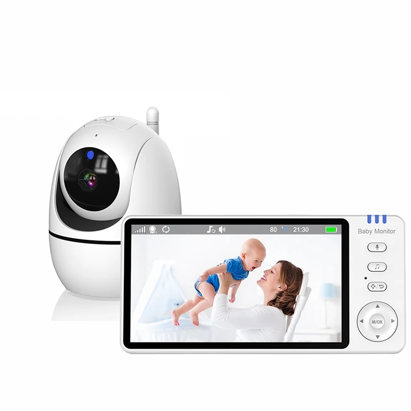 Jeatone 5 Inch Video Baby Monitor 2.4G Wireless 1080P Camera For Home Babyphone Audio Night Vision Kits With Temperature Sensor