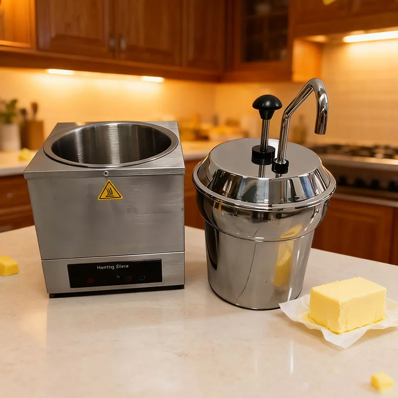 Commercial 7L Sauce Warmer Digital Temperature Control Cheese/Chocolate/Butter Pump Warmer 220V Electric Sauce Pump Machine