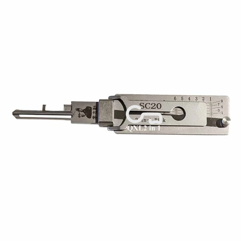 

SC20 Lishi 2in1 Kit Locksmith Tools for Civil Lock for Schlage Lock C/ L Keyway for Schlage Master Key Series Pick & Decoder