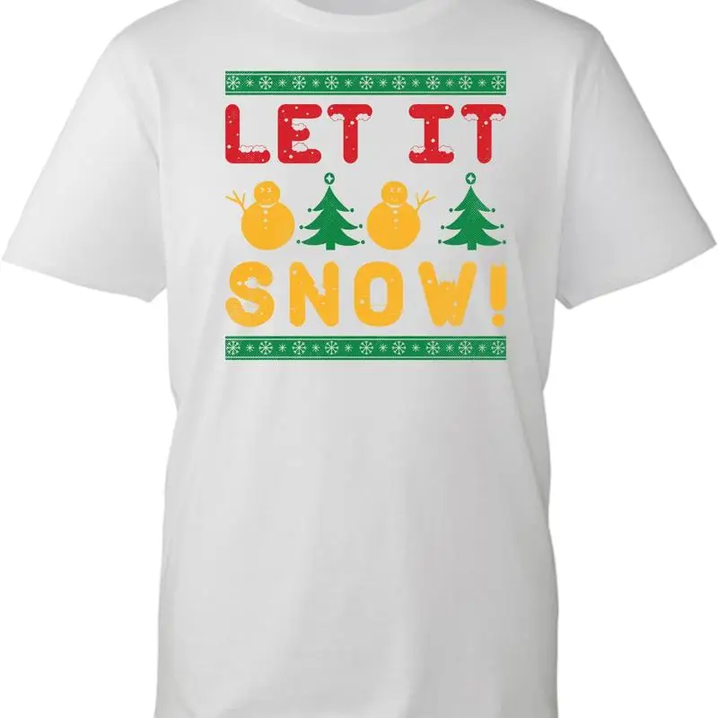 

Let It Snow Christmas T Shirt Snowmen For Adult And Kids