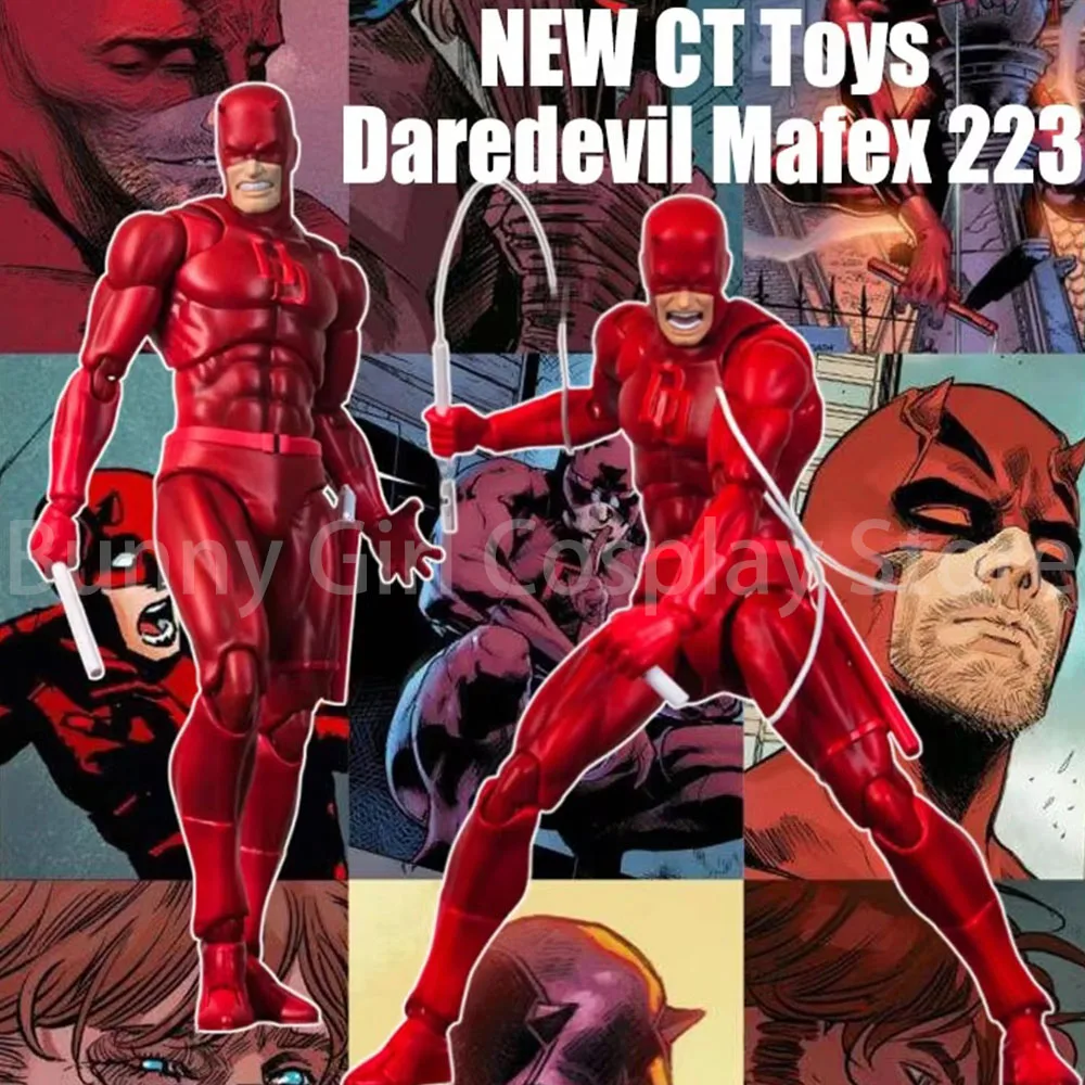 

Hot-New Ct Toys Daredevil Figure Mafex 223 Comic Version SHF Anime Action Figures Pvc Statue Model Figurine Toys Halloween Gifts
