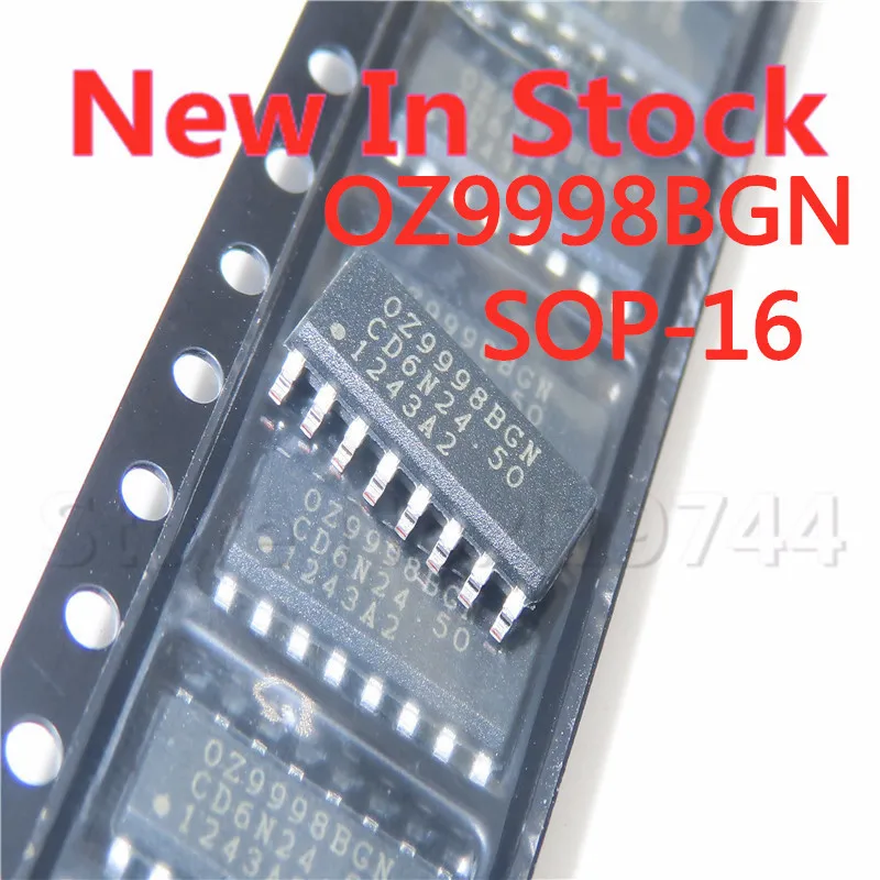 2PCS/LOT OZ9998BGN OZ9998 SOP-16 SMD LCD high voltage board chip NEW In Stock