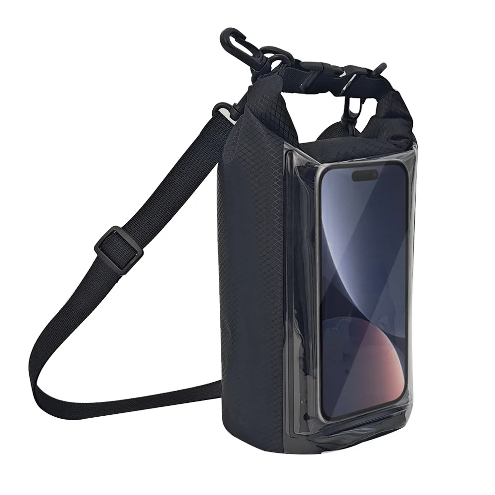 2L Waterproof Bag Outdoor Oblique Span Mobile Phone Waterproof Bag PVC Waterproof Bucket Bag Rafting Upstream Swimming