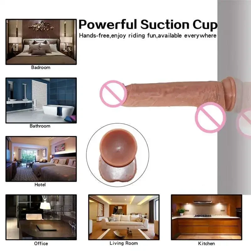 Realistic Dildo Suction Cup Penis Soft Dildos Female Masturbation Sex Shop Silicone Dick for Anal dildio for women sexy toys