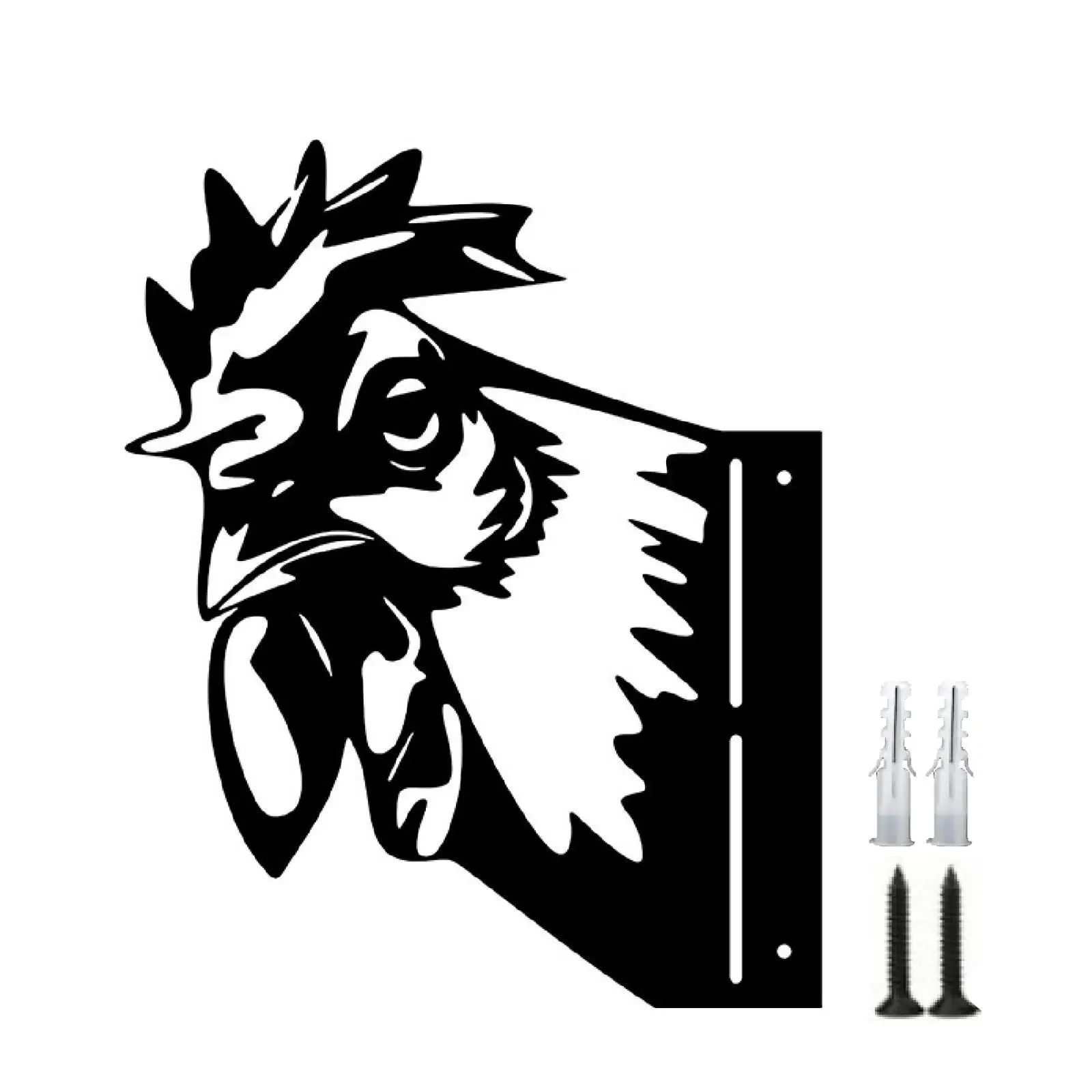 Animal Metal Art Lawn Stakes Artificial Iron Animal Silhouette Garden Animal Silhouette for Farm Balcony Courtyard Backyard Lawn