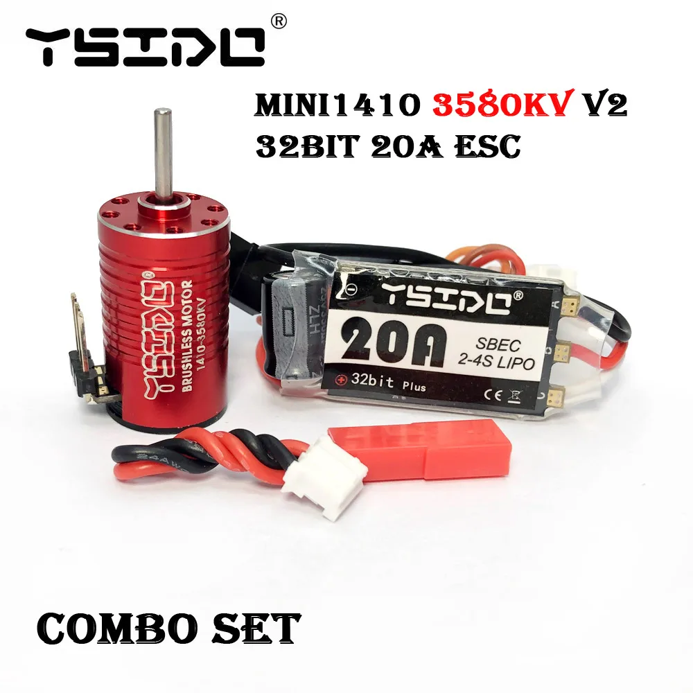 Mini 1410 1525 V2 2580KV 3580KV 5580KV 9580KV Brushless Motor 20A
