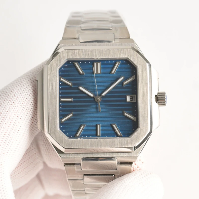 ساعة ميكانيكية ذات علامة تجارية فاخرة لعام 2025 للرجال 904L حركة أوتوماتيكية من الفولاذ المقاوم للصدأ مصنوعة من ملهمة باتيك #4