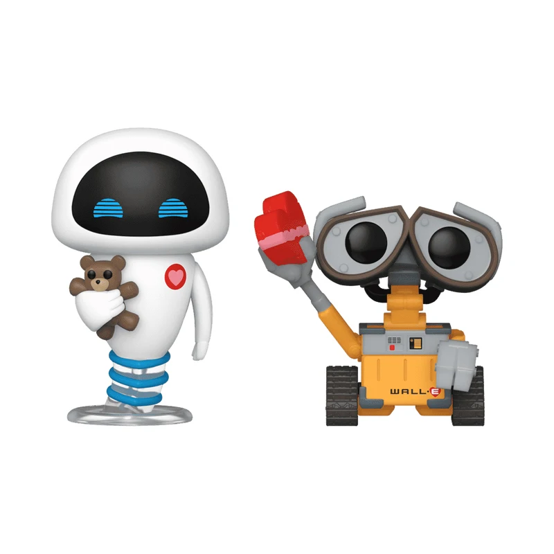 Funko Pop Valentines Walle Eve Animation Figure Model Children Toys Car Accessory Room Ornament Collect Girlfriend Gifts