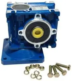 DC Right Angle Gearbox RV040 Reduction Ratio 1:40 Geared Speed Reducer Head Reversible