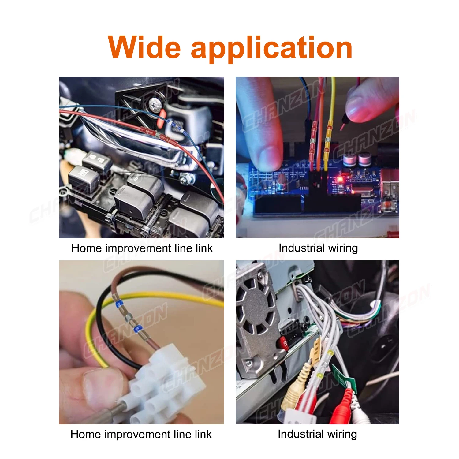 30PCS Wasserdichte Solder Dichtung Schrumpf Butt Draht Anschlüsse Terminals Marine Grade Elektrische Kupfer Mit eine Löten Hülse – Detail 6
