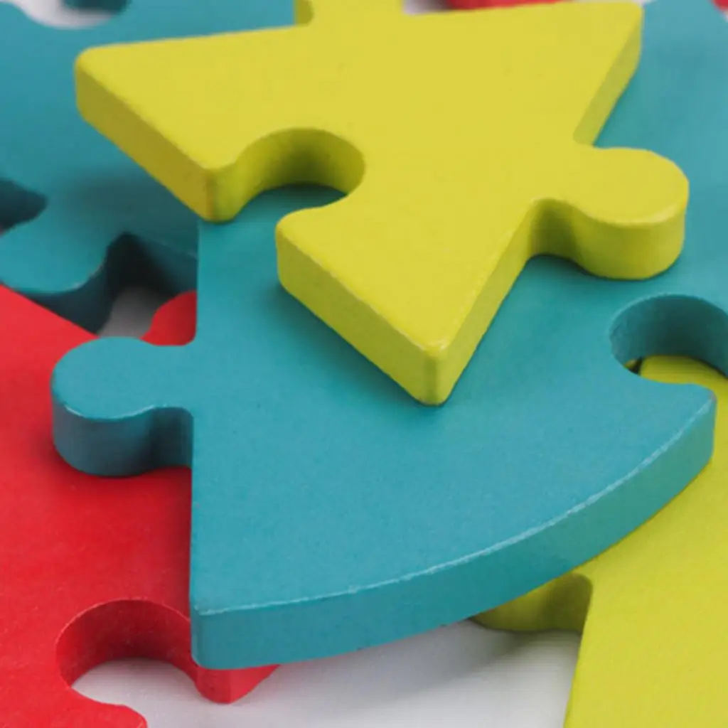 40x buntes Puzzle Holzspielzeug Tierpuzzles Puzzlespiel Lernspielzeug