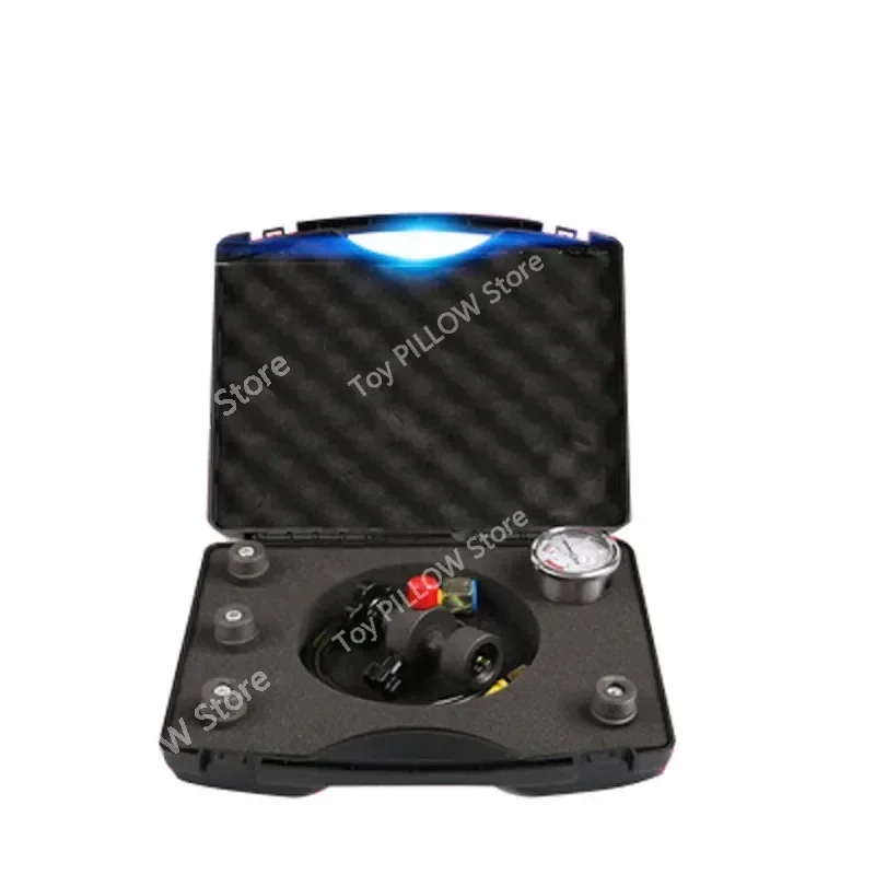 0-400Bar 6000Psi pressure gauge test kit    hydraulic accumulator nitrogen charging valve five types of adapters