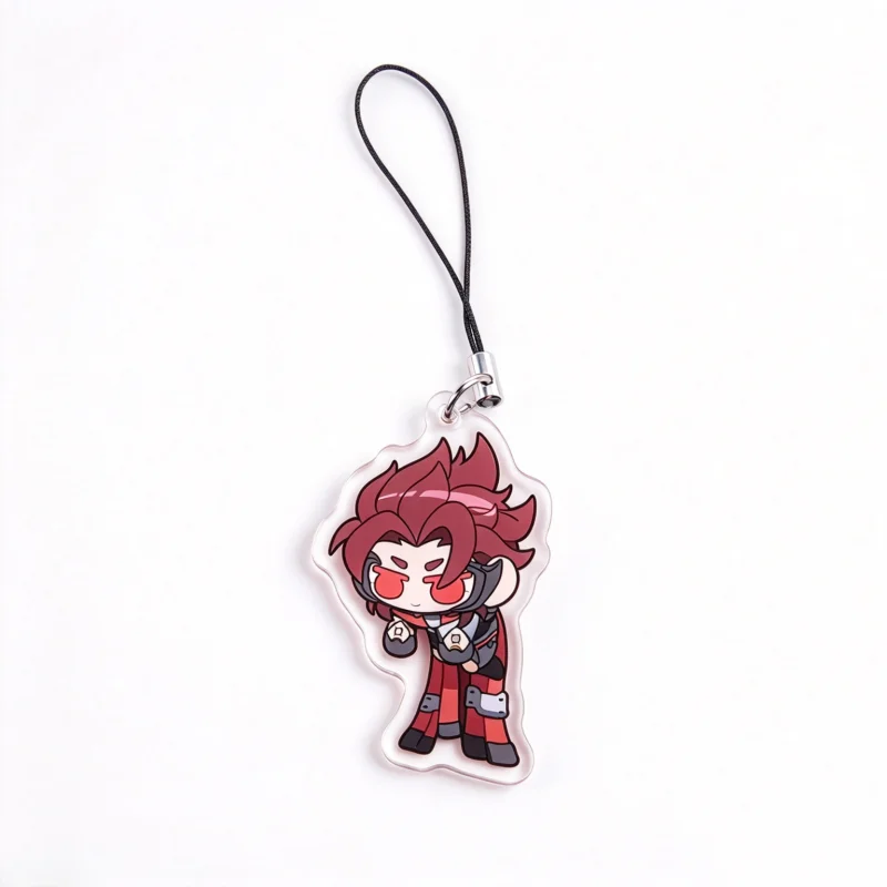 Acrylic Phone Charm Keychain OW2 Heroes Wuyang Freja Emre Kiriko Lifeweaver D.Va Mercy Juno Chibi Pendant Bag Accessory Gift