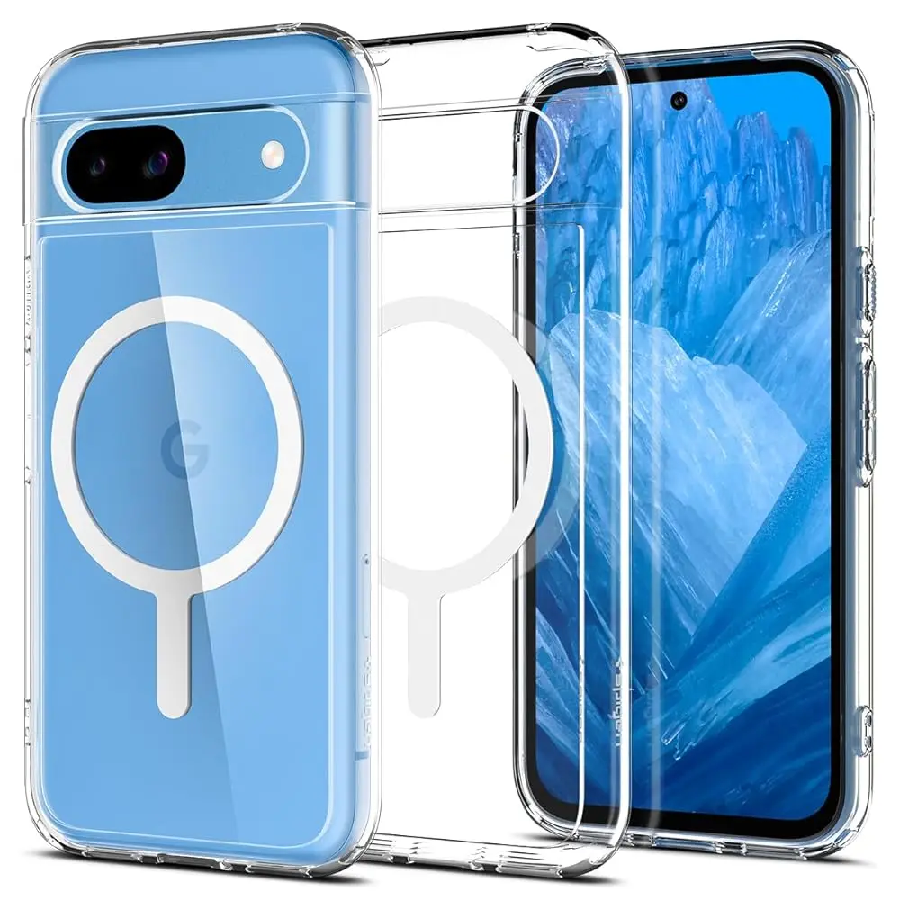 

for Pixel 8a Case, Ultra Hybrid MagFit (2024) [Compatible with MagSafe Accessories] [Anti-Yellowing] - Clear