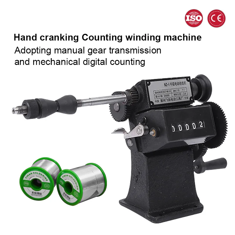 

Manual Hand Shake Digital Display Wire Semi-Automatic Count Winding Machine Electrical Transformer Row Machine