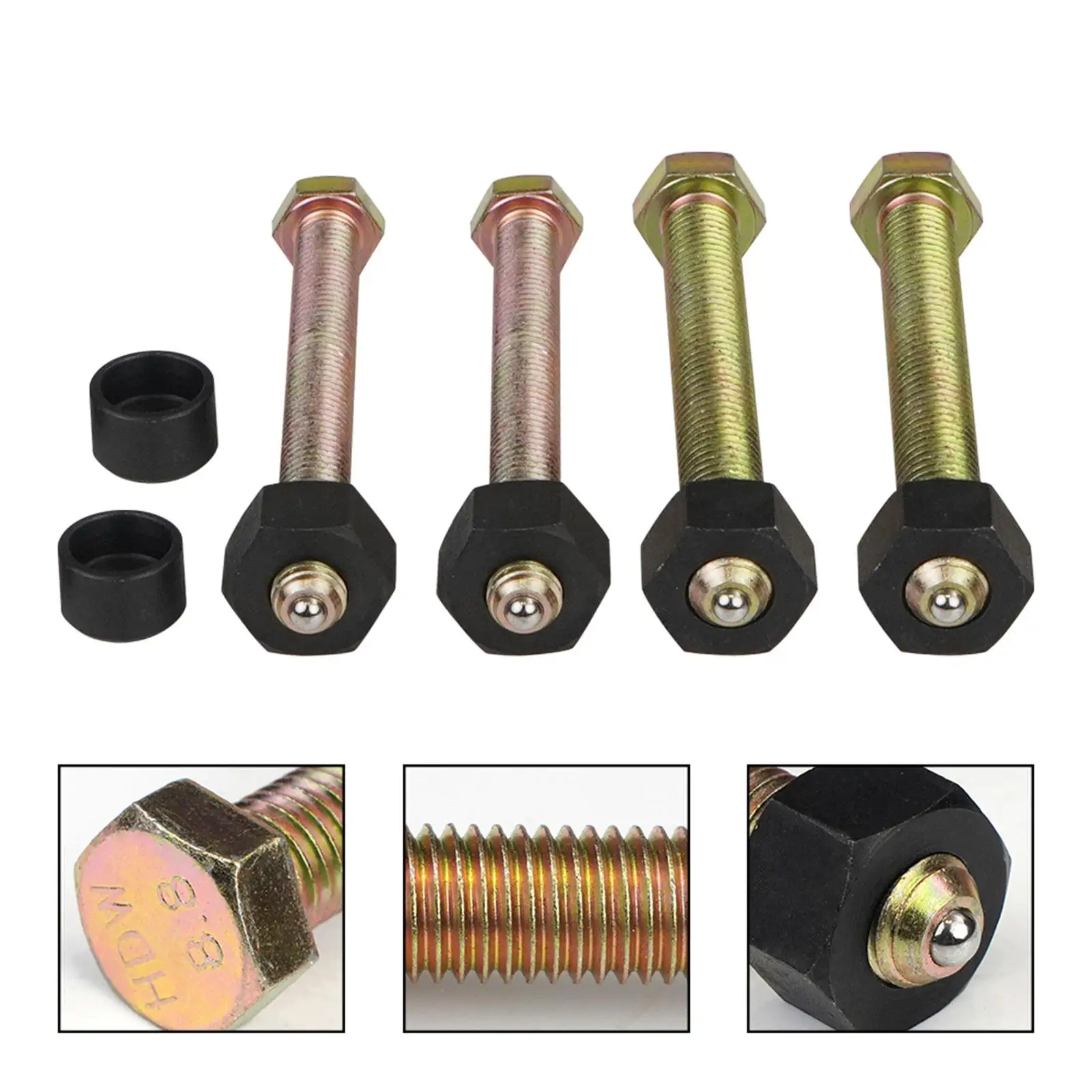 Impact Rated Hub Removal Bolt Set 78834 Assembly M12 M14 Nut Metal Easy to