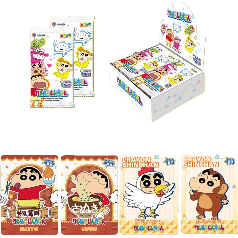 

НОВЫЕ Оригинальные коллекционные карточки Crayon Shin-chan для детей: веселые аниме-персонажи, карточки для игр, настольные игрушки, подарки на день рождения
