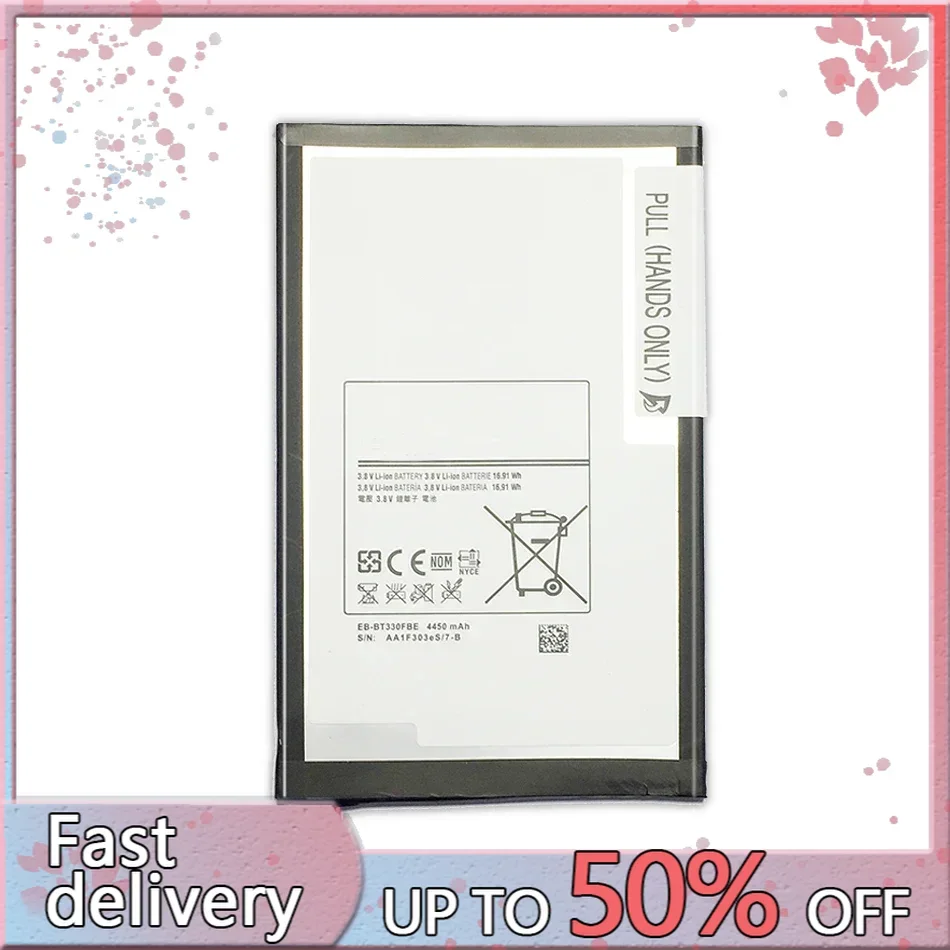 EB-BT330FBE Battery For Samsung Galaxy Tab 4 8.0 T330 T331 T331C T335 SM-T330 SM-T331 SM-T335 Bateria 4450Mah Tracking Number