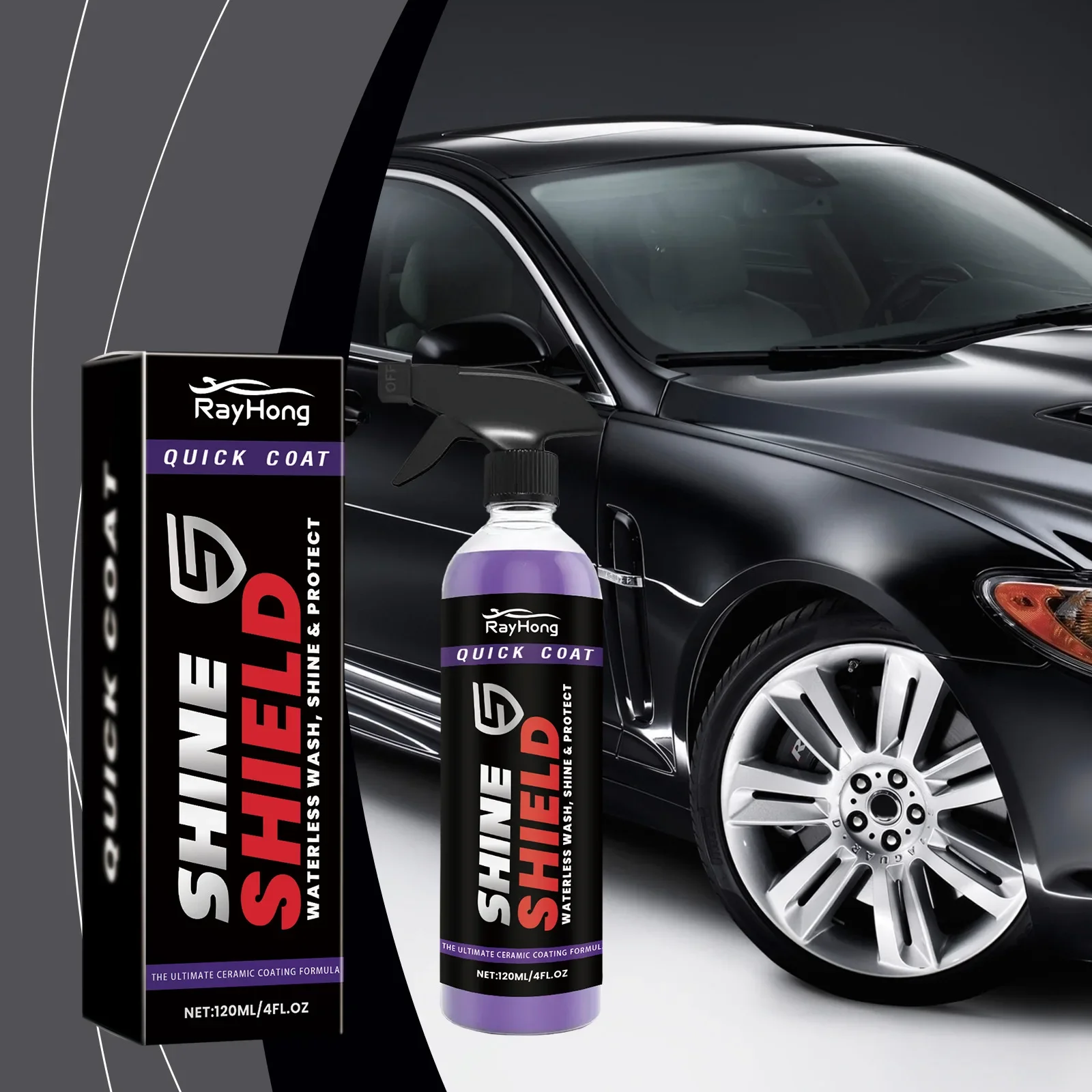 

Спрей для покрытия кузова автомобиля 120 мл - водостойкая и устойчивая к царапинам формула, улучшает блеск краски, легко наносится.