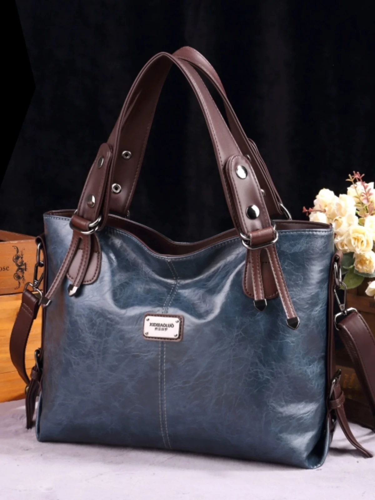 حقيبة يد جلدية جديدة ذات سعة كبيرة لربيع وصيف للنساء، حقيبة كروس كلاسيكية بسيطة متعددة الاستخدامات