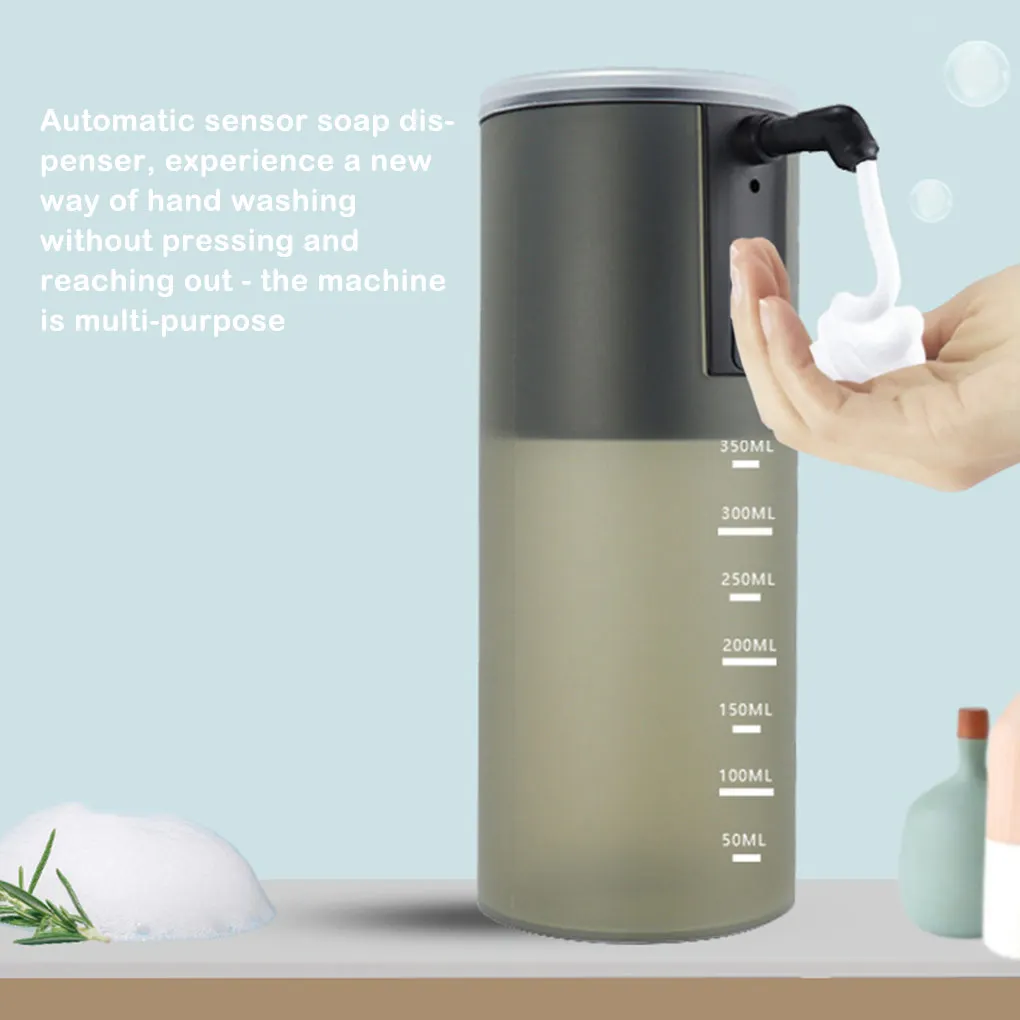 Automatic Soap Dispenser Bathroom Sprayer Touchless Sensor Large Capacity Refillable Diffuser Home Hotel Office Black