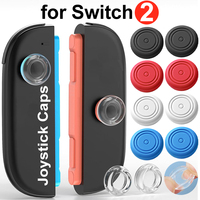 Joystick Caps for Switch 2 Console Soft Silicone Thumb Grip Cap for Switch2 Joypad Transparent Non-Slip Thumbstick Grip Cover