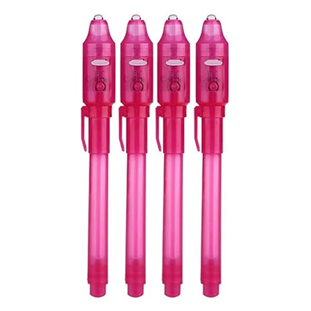4-12 Stuks Onzichtbare Inkt Pen Spy Pen Met Uv Licht Magic Marker Voor Geheime Bericht Schatkist prijzen Kids Party Gunsten Speelgoed Gift