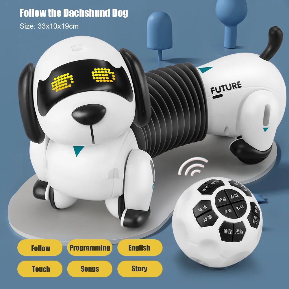 Cute Toy Dog Ai Intelligent Robot Dog Voice Dialogue Programming Interaction Will Bark Will Walk Simulated Toy Dog Boy Girl Gift