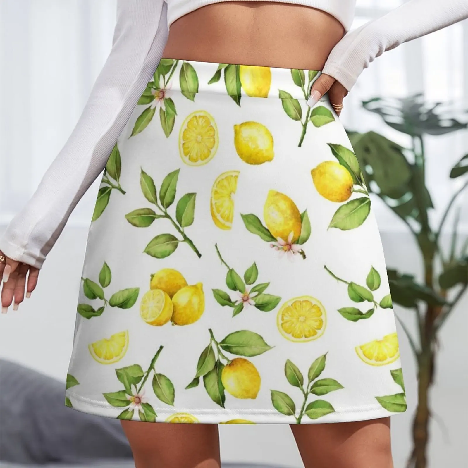 Summer Lemons Mini Skirt cute skirt girls skirt korean style