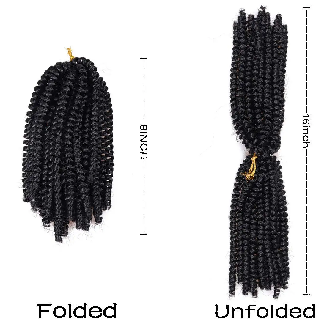 8 Inch Bomb Spring Twist Hair Crochet Braids Bob Passion Twisted Ombre Pre Looped Synthetic Braiding Hair 30Strands/Pack