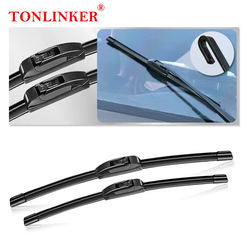 TONLINKER Car Wiper Blades For Chery Tiggo 7 Pro 2021 2022 2023 Car Accessories Front Rear Windscreen Wiper Blade Brushes Cutter