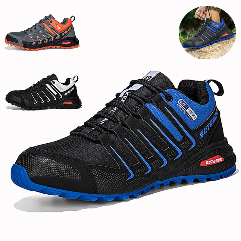 

Мужская походная обувь, водонепроницаемая кожаная уличная обувь, износостойкие мужские тактические кроссовки для треккинга, прогулок и охоты, размер 39-47 #