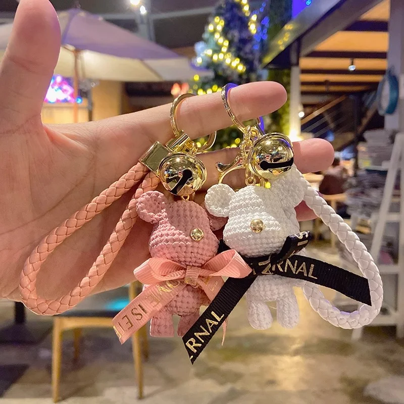 Creative Cute Bear Keychain Jewelry Resin Trinket