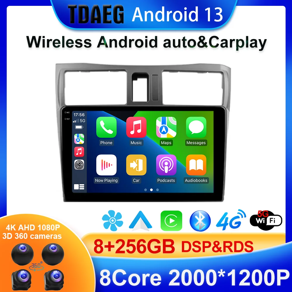 

2K 8+256G For Nissan Cefiro A33 1998 - 2003 Car Radio Multimedia Video Player Navigation GPS Android 13 No 2din 2 din dvd