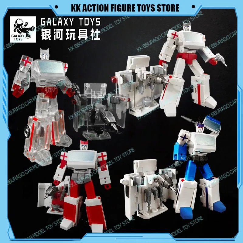

Galaxy Toys Transformation Mini11 Ratchet Action Figures Guardian Small Scale Action Figure Car Deformation Collection Car Model