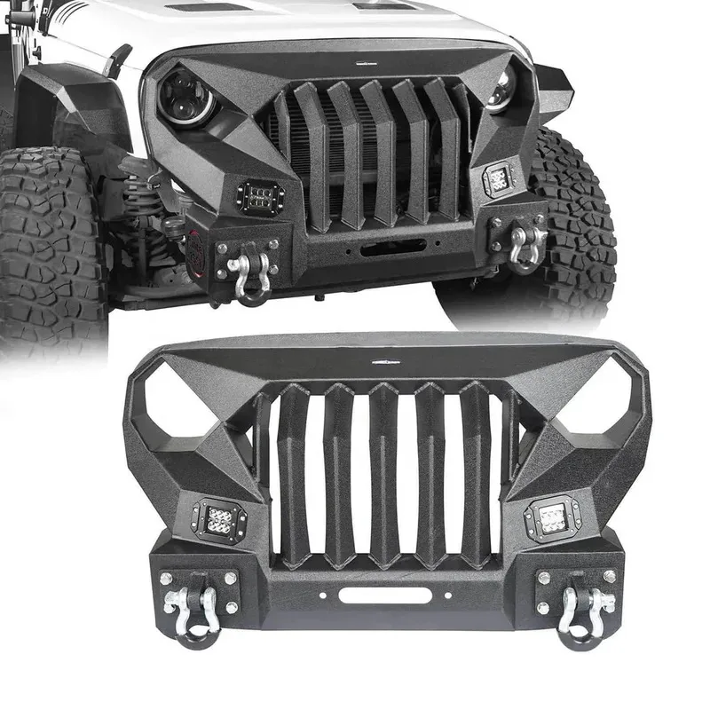 

Brand New Foront Bumper Stubby Bumper Off Road Short Style Bumper With For Wrangler JK 2007-2017