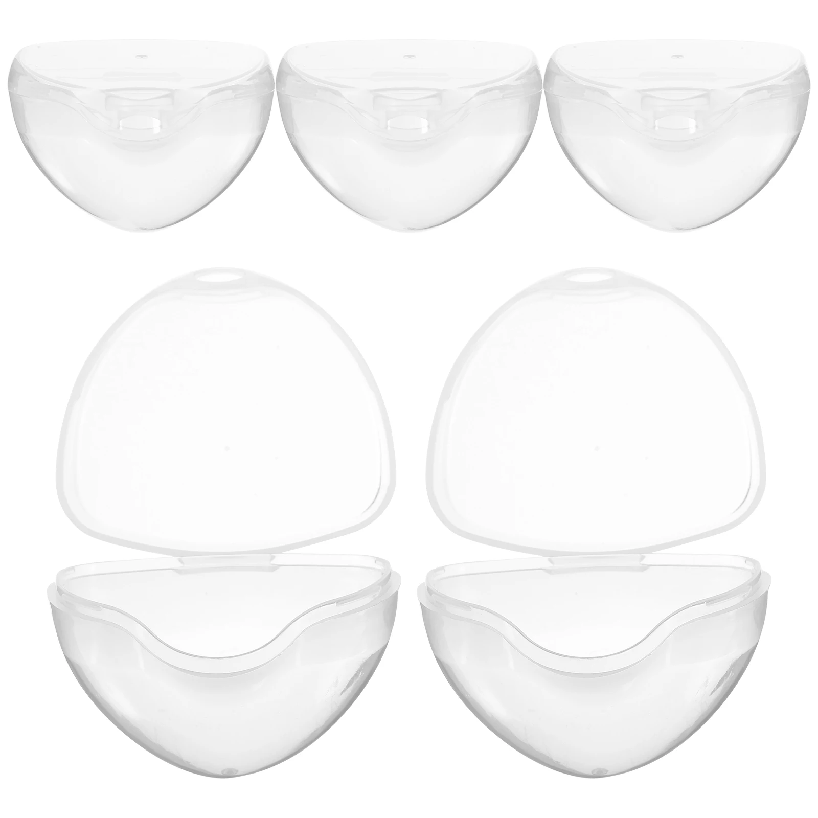 

5pcs Pacifier Storage Box PP Material Safe Portable Organizer Baby Pacifiers Clips Accessories Compatible with Major Brands
