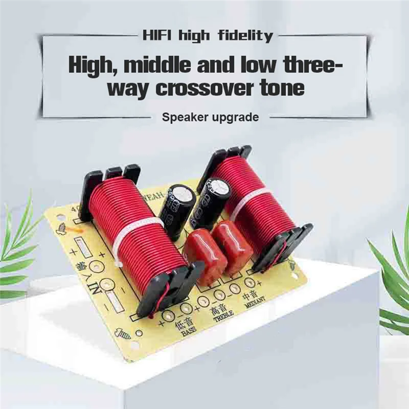 150W HiFi Crossover Filter Module WEAH-305 3 Way Speaker Frequency Divider for DIY Home Speaker Treble Medium BassABGI