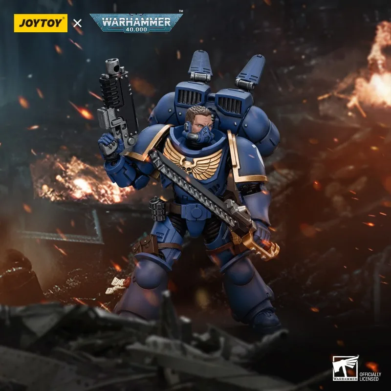 [Spot goodJOYTOY Action Figure 1/18 Warhammer 40k Ultramarines Jump Pack Arbiter Squad Arbiter1 Model Toy for Boy Christmas Gift