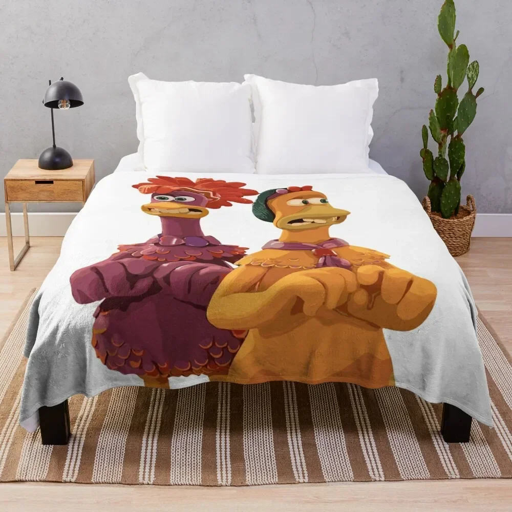 

Chicken Run 2 Throw Blanket Easy Care Comfortable Blanket for Couch