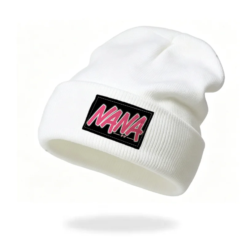 NANA Anime Fashion Trendy Beanie Cute Casuals Hat Autumn Winter Lady Girl Knitted Cap Hat for Women Men Outdoor Warm Wool Hat